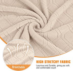 VANSOFY Oversized Recliner Chair Cover, 4-Pieces Stretch Recliner Covers - Image 3