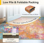 RELEANY Washable Area Rugs 5'x7' Non-Slip Modern Abstract Soft - Image 6