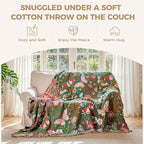 LUTBM Boho Throw Blanket for Bed Cotton Summer Blankets for Bedroom Living Room - Image 4