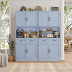 HOSTACK 71" Tall Kitchen Pantry Storage Cabinet, Modern Kitchen Hutch Bar - Image 4