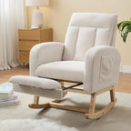 NIOIIKIT Nursery Rocking Chair, Corduroy Upholstered Rocking Chair by NIOIIKITFURNITURE