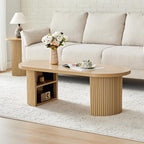 Oval Fluted Coffee Table - Image 5