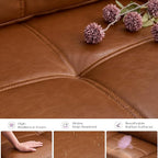 TYBOATLE 88" W Faux Leather Couches - Image 4