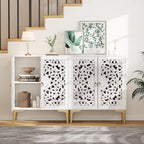 JOINICE Accent Cabinet with Doors, Sideboard Buffet Cabinet with Storage by Joinice