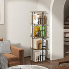 SUNMORY 4 Tier Rotating Bookshelf Tower, Revolving 360 ° Spinning Bookcase - Image 8