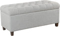 Homepop Home Decor Tufted Ainsley Button Storage Ottoman Bench by HomePop