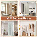 SUNALLY Room Divider Curtain Rod, No Drilling Room Separator - Image 7