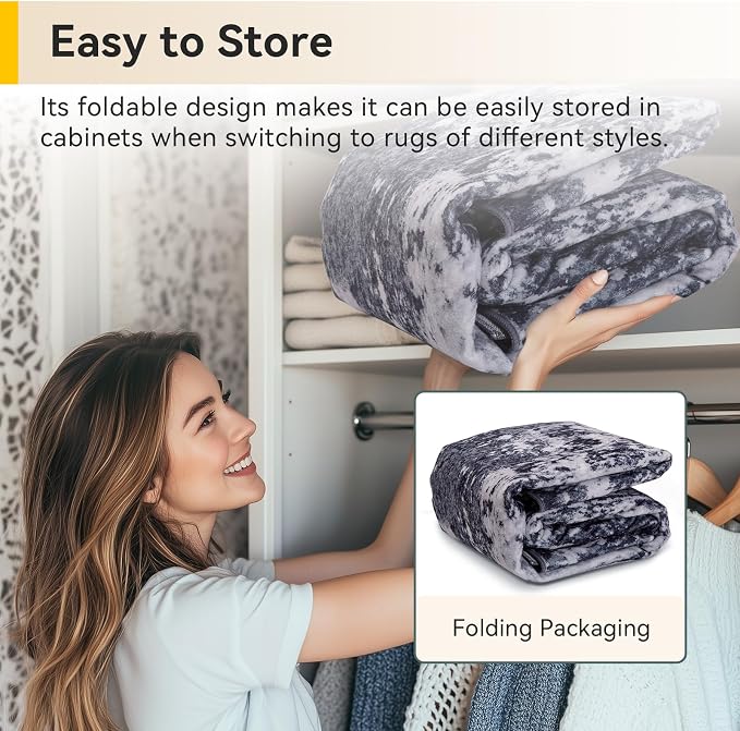 RELEANY Washable Area Rugs 3x7 Non-Slip Modern Abstract Soft - Image 6