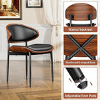 YaFiti Dining Chairs Set of 2, Dining Room and Kitchen Chairs, Mid Century - Image 6