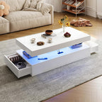 Modern Table Set Includes 70" Fireplace TV Stand & 47" Coffee Table - Image 8