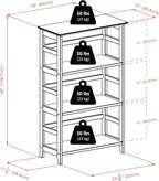 Winsome Studio 3-Tier Bookshelf, Classic Display Bookcase, Functional & Stylish - Image 3