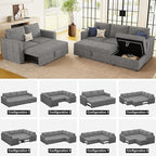 Belffin Modular Sectional Sleeper Sofa - Image 8