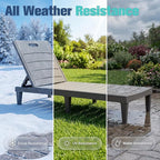Devoko Outdoor Chaise Lounge Chair Set of 2 - Image 4