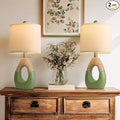 OYEARS 19" Table Lamps Set of 2, Bedside Lamps by OYEARS