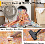 RELEANY Washable Area Rugs 2'x3' Non-Slip Modern Abstract Soft - Image 5