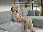 109'' Oversized Modular Sectional Sofa - Image 6