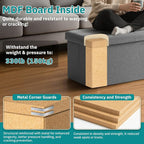 35-INCH Storage Ottoman Bench, Footrest - Image 5