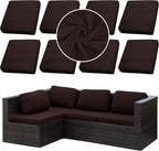 Outdoor Cushion Covers Set, Replacement by SUKAIKEQA