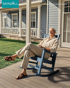 SERWALL Oversized Rocking Chair, Outdoor Rocking Chair - Image 6