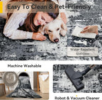RELEANY Washable Area Rugs 6ft Non-Slip Modern Abstract Soft - Image 4