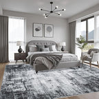 4x6 Area Rug Living Room Rug: Washable Modern Abstract Soft Thin Rug Indoor - Image 3