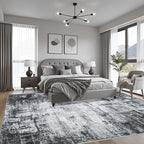 8x10 Area Rug Living Room Rug: Washable Modern Abstract Soft Thin Rug Indoor - Image 4
