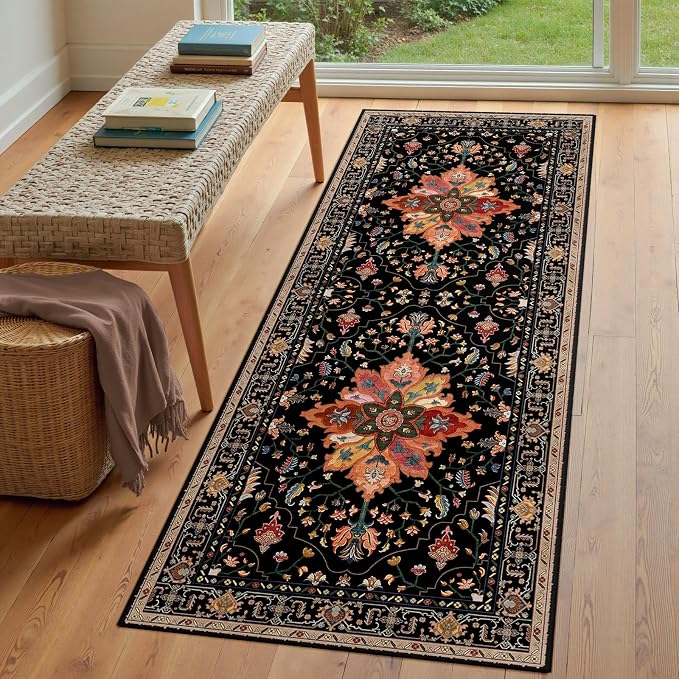 RELEANY Area Rugs 3'x6' Runner Rug Non Slip Washable - Image 3