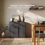 BELLEZE Bookcase with 3 Drawers, Modern Book Shelf with Wide Wooden Handle - Image 4