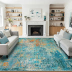RELEANY Washable Area Rugs 5'x8' Non-Slip Modern Abstract Soft - Image 3