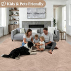 Fluffy 5x7 Area Rugs for Living Room Bedroom: Ultra Soft Shag Rug Non-Slip - Image 4