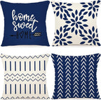 YCOLL Pillow Covers 18x18 Set of 4, Modern Sofa Throw Pillow Cover, Decorative by PillowCoversExpert