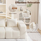160" Boneless Couch, Oversized Cloud L Shaped Couch, Modular Sectional Sofa - Image 5