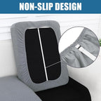 Smiry Waterproof Couch Cushion Covers, Stretch Jacquard Thick Sofa Cushion - Image 3