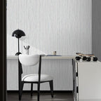 Beige Grey Grasscloth Peel and Stick Wallpaper 15.74" x 196.85" Boho Grass - Image 8
