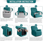 TAOCOCO Oversized Recliner Chair Covers, 1 Seater Streach Recliner Covers Soft - Image 6
