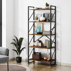 Shintenchi 5 Tiers Bookshelf, Classically Tall Bookcase Shelf, Industrial Book by Shintenchi%7CFurnitureMadeforRealLife