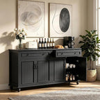 Scurrty Sideboard Buffet Cabinet, Vintage Coffee Bar Cabinets - Image 3