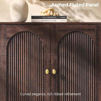 IFBUY Modern Sideboard Buffet Cabinet, Wooden Modular Coffee Bar Cabinets - Image 8