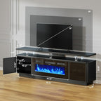 70" Fireplace TV Stand with Double LED Lights - Image 4