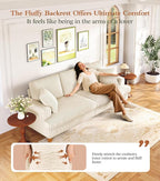 Kidirect 87in U Shaped Couch, Modular Sofa No Tool Assembly, Comfy Sectional - Image 4