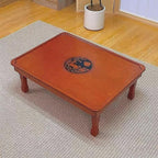 Rectangle Folding Low Coffee Table, Japanese Style Solid Wood Floor Table by RCJCQSR