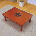 Rectangle Coffee Table, Japanese Style Solid Wood Floor Table by Unknown