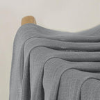 Chyhomenyc Charcoal Grey Semi Sheer Curtains 36 Inch Length, Light Filtering - Image 9