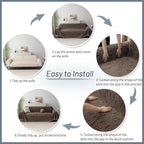 MYSKY HOME Couch Covers for 3 Cushion Couch Sofa, Sectional Couch Cover L Shape - Image 7