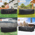 Patio Furniture Set Cover Waterproof, Mrrihand Outdoor Sectional Sofa Set Cover - Image 5