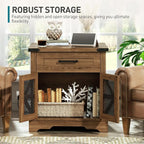 RALGEND Walnut Farmhouse End Table - Image 6