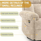 Korser Recliner Chair, Small Rocker Recliner Chair - Image 6