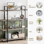 OtterOasis Heavy Duty 4-Tier Industrial Bookcase, 120lbs Shelf Capacity - Image 3