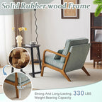 VINGLI Upgraded Premium Corduroy Accent Chairs Set of 2, Upholstered Arm Chair - Image 5