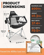 KingCamp Hammock Camping Chair, Swinging Portable Camp Chairs - Image 3